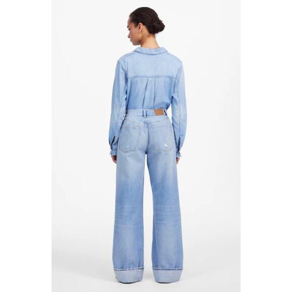 NWT Madewell Tall Low-Slung Baggy Jeans Size Tall 33 - Picture 3 of 10